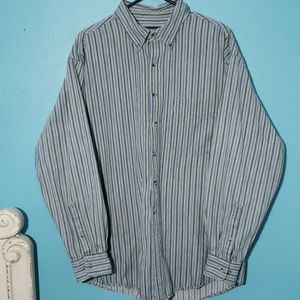 Lands end 16-16 1/2 long sleeve button down shirt